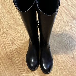 INC brand knee high boots, dark brown, size 8.5, never worn